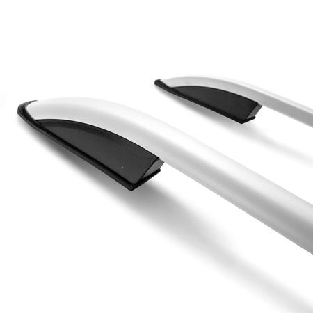 Relingi dachowe Volkswagen Caddy III 2K L1 | SWB 2003-2010 Srebrny SHORT