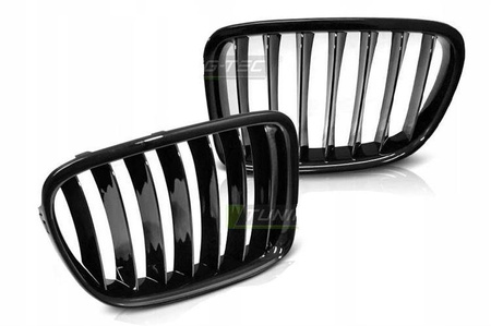 Grill nerki black połysk do Bmw X1 E84 LCI 12-14