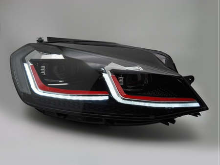 LAMPY PRZEDNIE REFLEKTORY FULL LED RED SEQ DRL VW GOLF VII 
