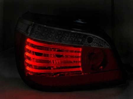 Lampy Diodowe Bmw E60 07.03-07 Red Smoke Led Seq