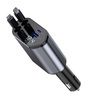 ŁADOWARKA SAMOCHODOWA 4w1 WYSUWANA CHOWANA OBROTOWA DO ZAPALNICZKI 2 X USB-C