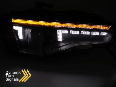 Reflektory lampy przednie LED czarne do Audi A5