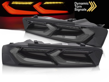 Lampy diodowe smoke black LED do Chevrolet Camaro
