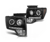 Lampy Przednie Ringi Black Do Ford F150 Mk12 08-14
