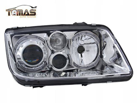 Reflektory przednie VW Bora CHROM RINGI