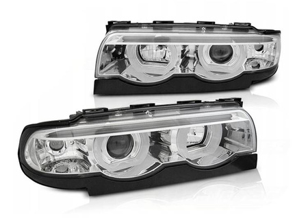 Lampy Reflektory Bmw E38 94-01 Ringi 3d Led Chrome