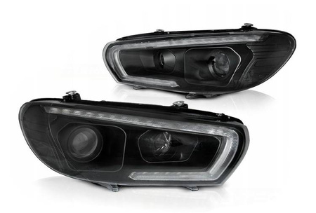 Lampy Przednie Tube Led Black Do Vw Scirocco 14-17