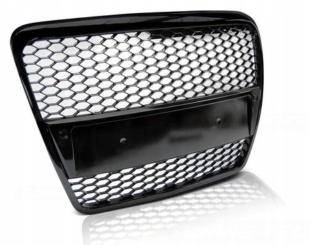 Grill przedni atrapa AUDI A6 C6 RS-TYPE 04-08 BLAC