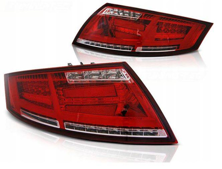 Lampy diodowe audi tt 06-14 red white led bar dts
