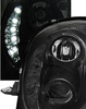 Lampy reflektory alfa romeo mito black led drl