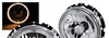 Lampy vw golf i 1 74-83 ringi chrome zewnętrzne fk