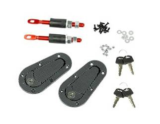 Zapinki maski AERO + kluczyk / Carbon style