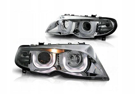 Reflektory przednie BMW E46 RINGI 3D Sedan/Touring