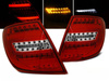 Lampy diodowe Mercedes C-Klasa W204 Kombi 07-10R LED BAR RED