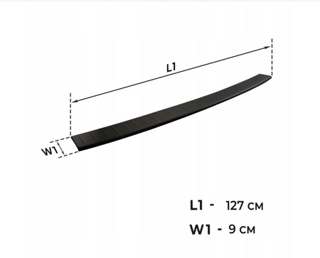 Nakładka listwa ochronna na tylny zderzak do VW MULTIVAN VII T7 2021-