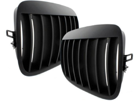 GRILL (NERKI) BMW X5 07-13,X6 06-13, E71 08- BL. P