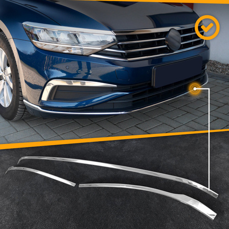 Listwy atrapy zderzaka przedniego Volkswagen Passat Variant FL 2019-2023