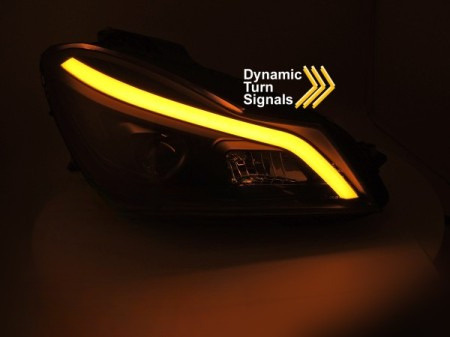 Reflektkory lampy przednie led Mercedes c-klasa w204 dynamiczny kierunkowskaz