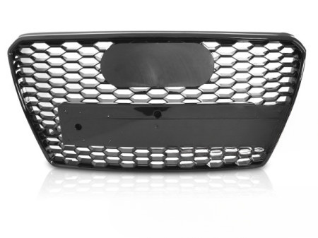 Sportowy grill w połyskującej czerni z PDC do Audi A7 C7 4G (2010–2014)