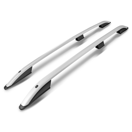 Relingi dachowe Renault Kangoo II FW/KW L1 | Standard 2008-2022 Srebrny SHORT