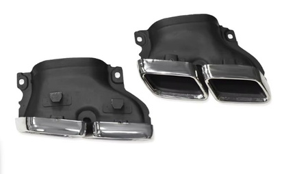 Końcówki tłumika wydechu Mercedes W213, GLC X253 chrom