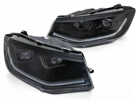 Lampy reflektory FULL LED BLACK do VW CADDY 2020-