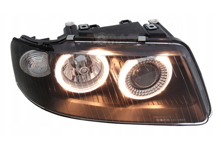 Reflektory lampy przednie A3 8L CZARNE RINGI