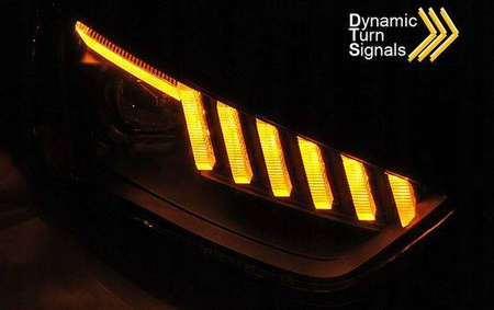Lampy reflektory Led Black do Audi A4 B8 12-15