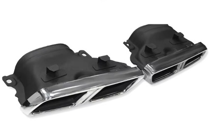 Końcówki tłumika wydechu Mercedes W205 chrom
