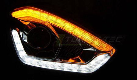 Lampy Suzuki Swift 6 VI 17- tube chrome led dts