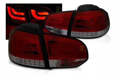 Lampy diodowe Vw Golf VI 6 08-12 red smoke led bar