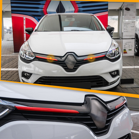 Listwy atrapy przedniej Renault Clio 5D PRE-FL 2012-2016