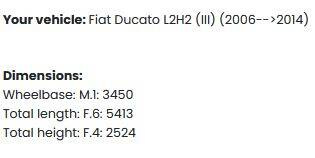 Platforma bagażnik dachowy Peugeot Boxer L2H2