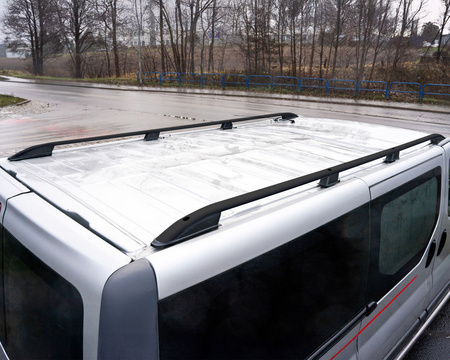 Relingi dachowe Renault Trafic II FL/JL L2 | LWB 2001-2014 Czarny LONG