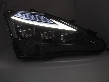 Lampy przednie do Lexus IS 06-13 black full LED