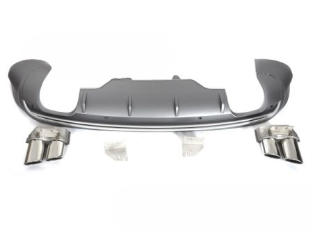 Dyfuzor Zderzaka Tył z Końcówkami – Audi Q5 8R (2008-2012) – Sport S Style Silver