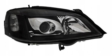 Lampy przednie reflektory Opel Astra G Black Clear