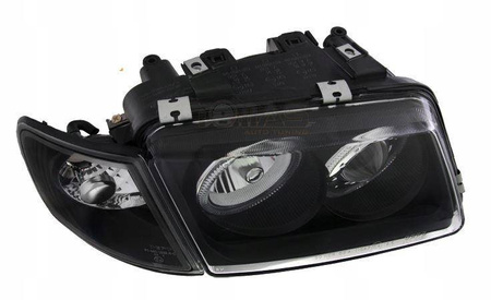 Lampy przednie reflektory A3 8L CZARNE RINGI