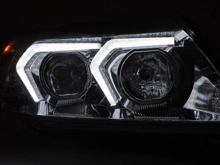 Lampy przednie BMW E90/E91 05-08 chrome LED