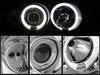 Lampy Reflektory Vw Golf 3 III 91-97 Ringi Chrome