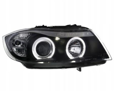 Reflektory lampy przednie BMW E90/E91 BLACK RINGI