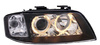 Lampy przednie reflektory Audi A6 C5 BLACK SOCZEWK