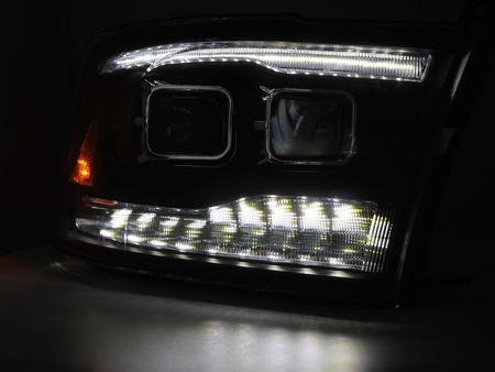 Lampy reflektory Black LED do Dodge Ram 09-18