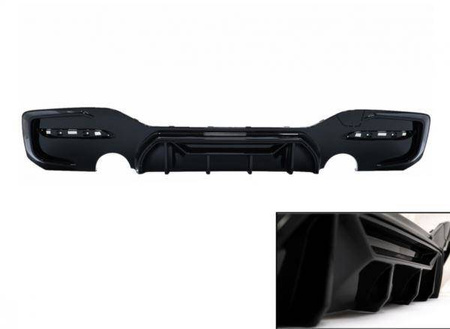 DYFUZOR BMW F20 F21 15-19 TWIN SINGLE PIANO BLACK