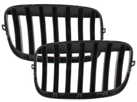 GRILL (NERKI) BMW X5 07-13,X6 06-13, E71 08- BL. P