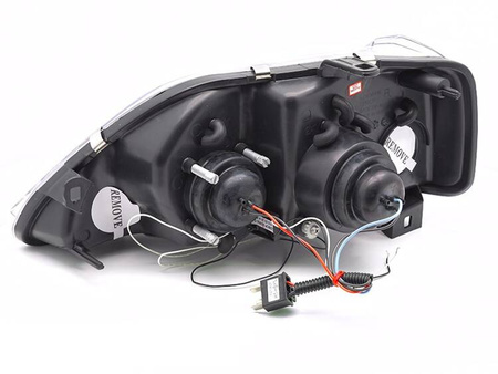 Lampy Reflektory Dacia Logan 04-08 Angel Eyes Black