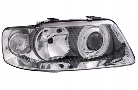 Lampy przednie reflektory A3 8L chrom soczewki