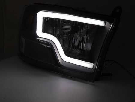 Lampy reflektory BLACK LED do Dodge Ram 09-18