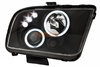 Lampy przednie reflektory Ford Mustang Ringi Black