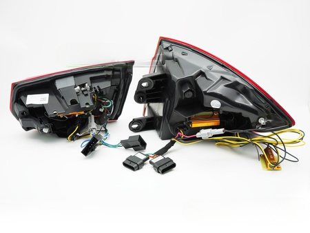 Lampy tylne diodowe do BMW F30 11-18 LED bar seq red
